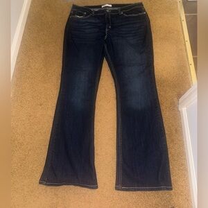 Signature by Levi Strauss Dark Indigo Flare Jeans